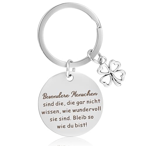 Inspirierende Schlüsselanhänger Glücksbringer Mutmacher Geschenke für Frauen Adventskalender Füllung Kleinigkeiten Abschiedsgeschenk Kollegen Kollegin Beste Freundin Aufmunterung Motivationsgeschenke