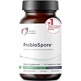 Designs for Health ProbioSpore - Powerful Spore Based Probiotic, Soil-Based Probiotics Supplement - Shelf Stable Gut + Immune Support, Non-GMO + Dairy Free (60 Capsules)