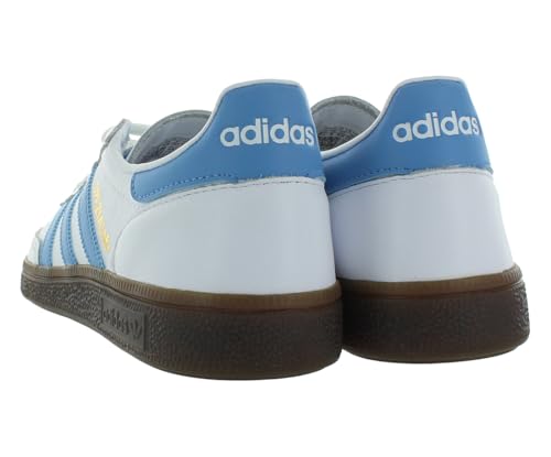 adidas Handball Spezial Mens Shoes Size 9, Color: Footwear White/Light Blue/Gums-White2