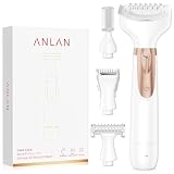 【4in1・全身対応】ANLAN ボディシェーバー レディースシェーバー VIOシェーバー 眉毛シェーバー 眉毛 顔そり 全身対応 電動 水洗い可能 フェイス用 ムダ毛 剃り LEDライトUSB充電 携帯便利 プレゼント (ホワイト)