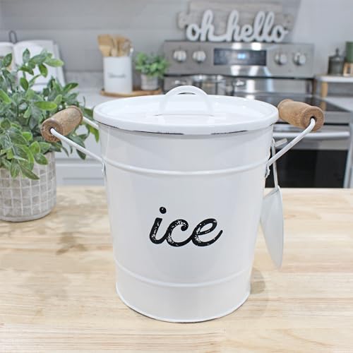 Auldhome Design SH_2025 Auldhome Rustic Enamelware Ice Bucket thumb #1
