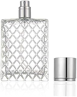 Enslz 100ml 3.4 oz Refillable Spray Perfume Bottles large cosmetic Fine Mist Atomizer Empty Portabe Clear Glass Essential Oil Container for Travel
