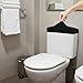 Bremorou 2 PCS Toilet Tank Lid Cover Black and Dark Gray Universal Washable Toilet Tank Cover Soft and Absorbent Replacement with Elastic Bottom for Bathroom Decor Accessories Polyester Fabric