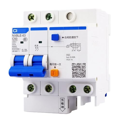 RCBO NXBLE-63 2P disjoncteur 32V 230V contre les risques de surtension