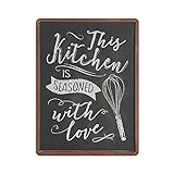 Photo Gallery gqwjksz questa cucina è condita con amore poster da appendere stampe artistiche da parete retrò decorazioni da parete per bar di casa poster in metallo 16x12 pollici (40x30 cm) Photo Gallery gqwjksz questa cucina è condita con amore poster da appendere stampe artistiche da parete retrò decorazioni da parete per bar di casa poster in metallo 16x12 pollici (40x30 cm)