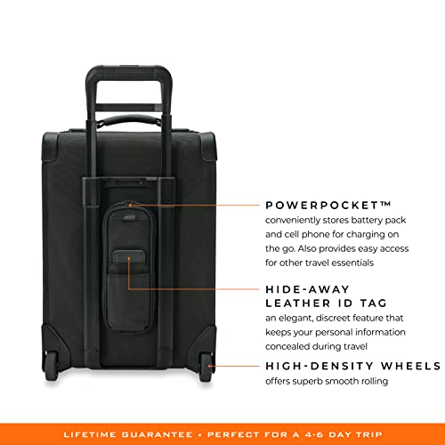 Briggs & Riley Global 2 Carry, Black, 21 Inch International Wheeled Duffle #TOP4