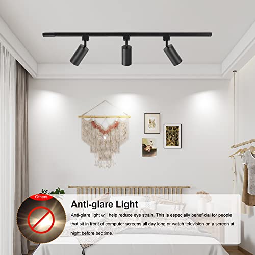 Vanoopee Gu10 Track Lighting Heads H Type Black Led Track Light Heads Compatible With Halo Style System, Mr16 Gu10 Base Adapter Ceiling Spot Light Fixture Direction Adjustable, Pack Of 4, No Bulbs #TOP5