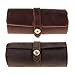 Xxjun Store 3 emplacements en Cuir véritable Rouleau en Cuir Rouleau Portable Vintage Vintage Cuir Affichage Watch Boîte de Rangement Montre Organisateurs
