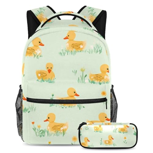 Sac à dos blanc et bleu canard idéal pour le lycée et les cours