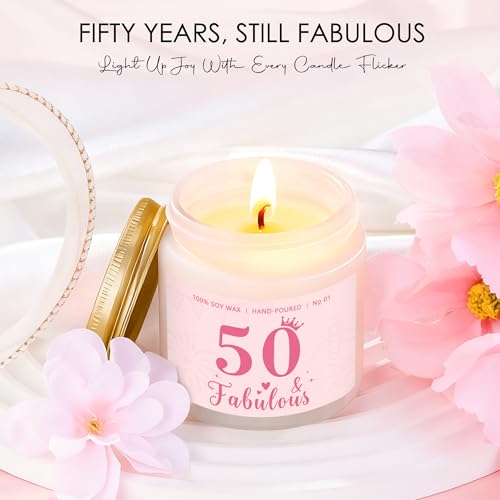 Image of 50th Birthday Gifts for Her Cool 50 Year Old Birthday Gifts for Woman Vintage 1976 Gift Ideas for Women Unique 50 and Fabulous Gift for Her Turning 50 Present for Females Mom Sister Friend Wife