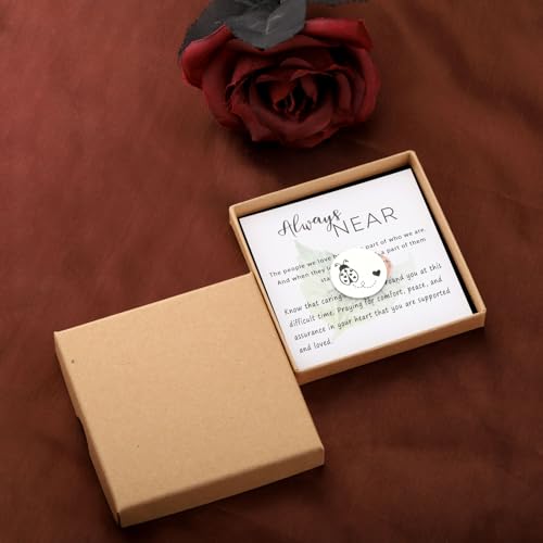 CENWA Loss of A Loved One Ladybug Memorial Gift - Ladybug Token & Wish Jewelry4
