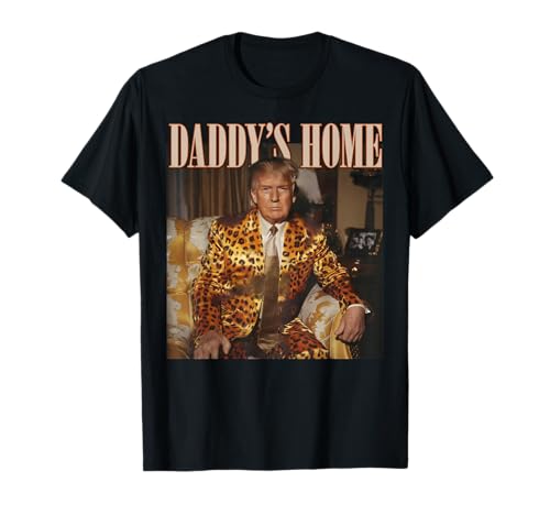 Image of Daddys Home Leopard Donald Trump 2024 Take America Back T-Shirt
