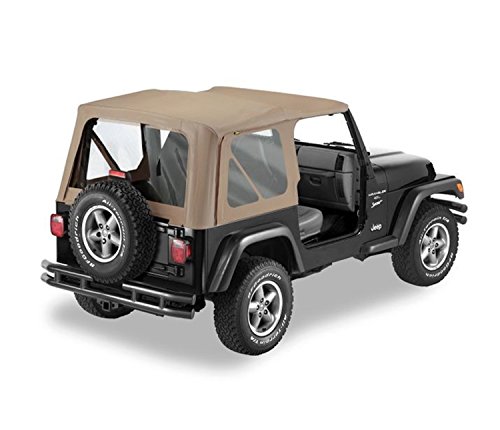 Bestop 5112733 Dark Tan Replace-A-Top for OEM Hardware - Jeep 1997-2002 Wrangler