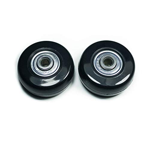 4 Wheels Wear-Resistant Mute Luggage Suitcase Replacement Wheels Rubber Swivel Caster Wheels Repair Kits (50Mm X 18Mm) #TOP3