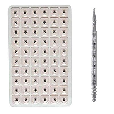 Ella Health & Beauty Acupuncture Needle Ear Vaccaria Auricular Seed Therapy with 1 Sujok Jimmy (Pack of 60)