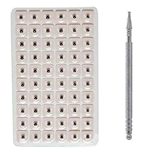 Ella Health & Beauty Acupuncture Needle Ear Vaccaria Auricular Seed Therapy Pack of 60 with 1 Sujok Jimmy