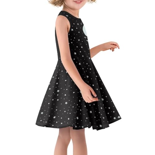 Girls Cute Dress Sleeveless Swing Skater A-Line Dress Casual Party Summer Outfits Funny Print3