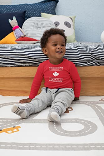 Old Glory Canadian Canada Eh Ugly Christmas Sweater Toddler Long Sleeve T Shirt3