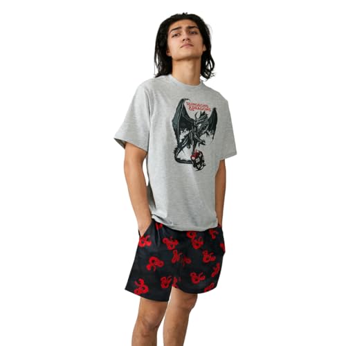 Bioworld Dungeons & Dragons Men's 2-Pack T-Shirt & Lounge Shorts Sleep Set3