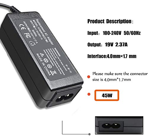 image for Gomarty 45W AC Adapter Charger for Toshiba Chromebook 2 CB35-B3330 CB3