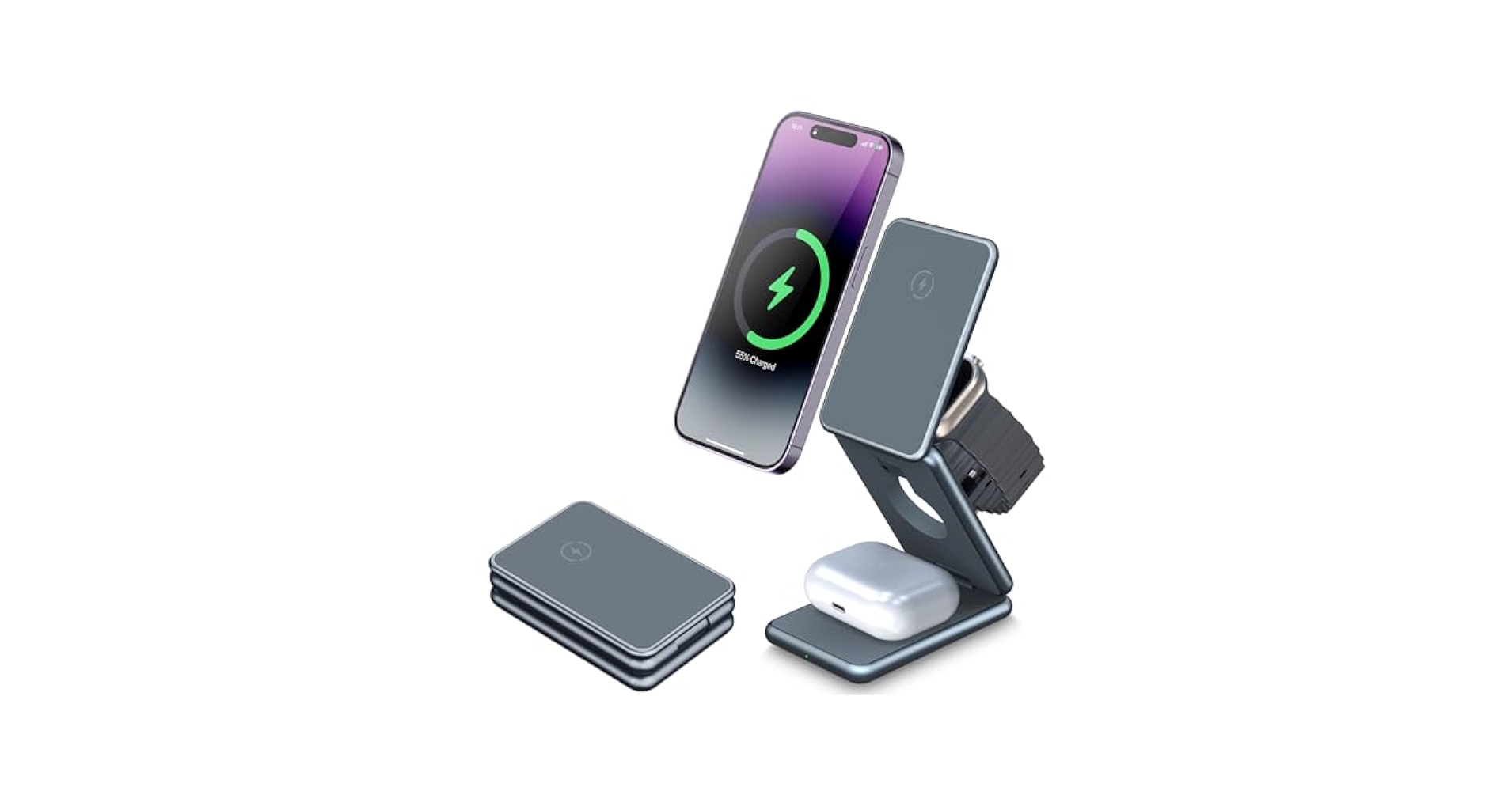 Amazon.co.jp: 【横トナ】3in1 スマホスタンド 三つ折り型