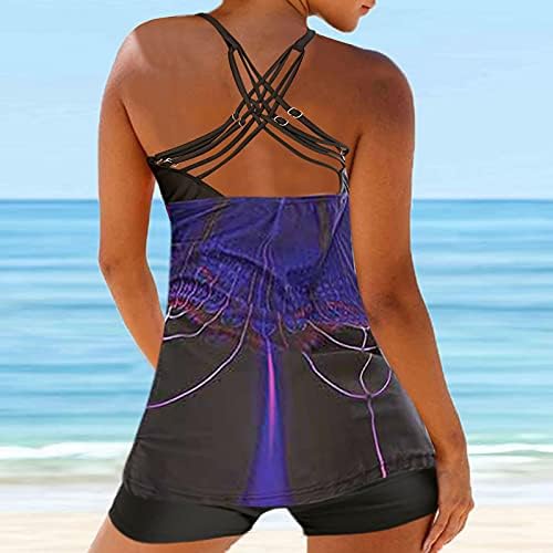 CIVMO Costume da bagno da spiaggia da donna Split Digital Print Set