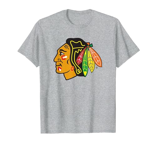 Chicago Blackhawks Icon Heather Gray Officially Licensed T-Shirt, Men, Heather Grey, XX-Large