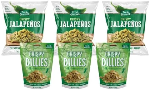 Fresh Gourmet Variety Pack Salad Toppings (Crispy Dillies + Crispy Jalapenos (3 Each))