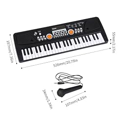 Électronique clavier Piano Piano Électrique À Orgue Électronique USB, 49 Touches, Avec Microphone, Musique Numérique Noire, Instrument De Clavier Électronique - Les Beatles, Paul McCartney, John Lennon, RIngo Starr, George Harrison Électronique clavier Piano Piano Électrique À Orgue Électronique USB, 49 Touches, Avec Microphone, Musique Numérique Noire, Instrument De Clavier Électronique – Image 3