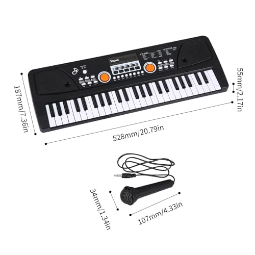 Électronique clavier Piano Piano Électrique À Orgue Électronique USB, 49 Touches, Avec Microphone, Musique Numérique Noire, Instrument De Clavier Électronique - Les Beatles, Paul McCartney, John Lennon, RIngo Starr, George Harrison Électronique clavier Piano Piano Électrique À Orgue Électronique USB, 49 Touches, Avec Microphone, Musique Numérique Noire, Instrument De Clavier Électronique – Image 4