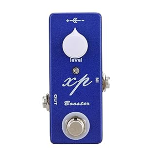 Mosky XP Booster Electric Guitar Effect Pedal Mini Single Effect Clean Boost True Bypass Full metal shell, exquisite and big sound. Single knob control to adjust the degree of booster.