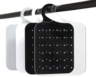 TIELO Hanging Earring Display Organiser Holder Rack Acrylic Jewellery Stud Drop Multiple Colours (Black)