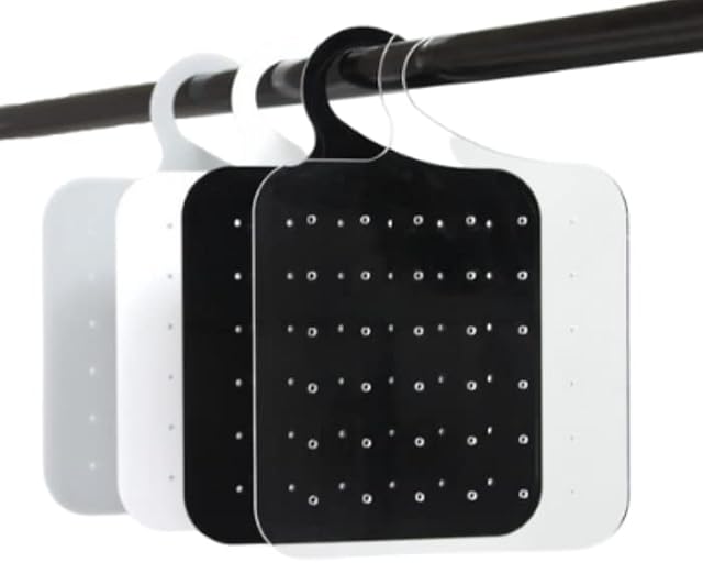 TIELO Hanging Earring Display Organiser Holder Rack Acrylic Jewellery Stud Drop Multiple Colours (Black)