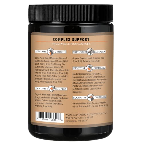 Optipup All In 1 Puppy Multivitamin & Probiotic By Alpha Dog Nutrition - 31 Whole Food Ingredients, & Vitamins For Puppies - Supports Healthy Growth, Skin & Coat, Immunity, Digestion & Cognitive #TOP4