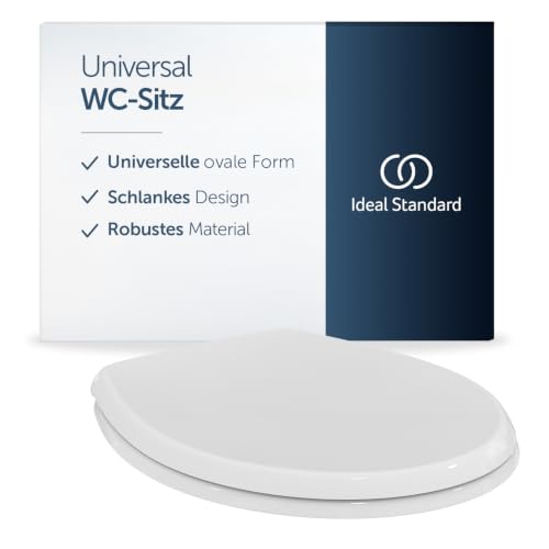 Ideal Standard Eurovit Universal WC-Sitz für Standard-WC, ovale Form – Weiß