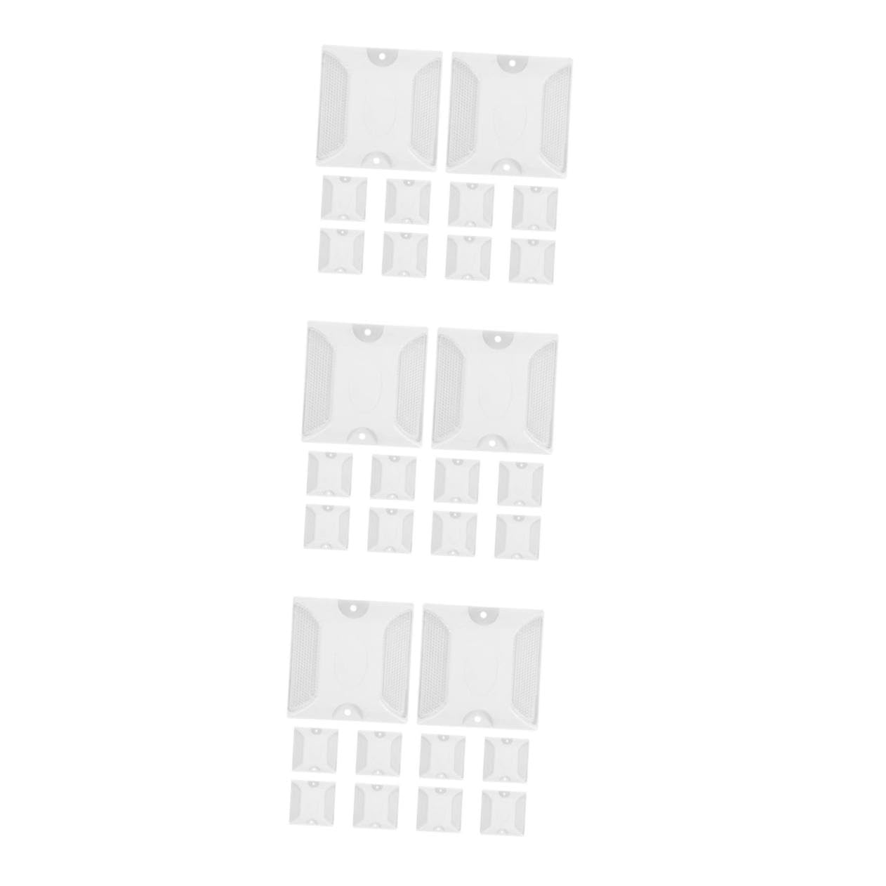 3 series Marcadores De Entrada De Asfalto Postes De Entrada Reflectores De Cruce De Peatones De Seguridad De Garaje 10 piezas x 3