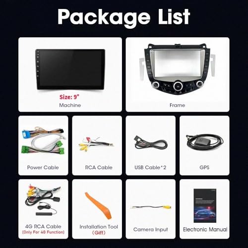 Pantalla Android Auto y Carplay para Honda Accord 7 con 32GB de memoria 6
