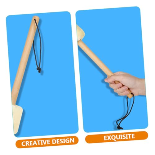 VANZACK 2Pcs Baquetas para Bombo con Cabeza de Plush y Mango de Madera, Agarre Cómodo, Profesional, Ligeras y de Superficie Suave para Percusión miniatura 3