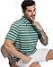 M MAELREG Mens Polo Shirts Short Sleeve Performance Dry Fit Striped Casual Sports Tennis Golf Shirts for Men