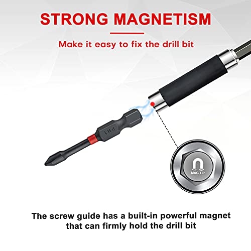 Image of YIYITOOLS Screwdriver Bit Set 48 Piece, Impact Driver Bit Set for Drills and Drivers, Assorted Steel Drill Bits in Storage Case for Wood Metal Cement Drilling and Screwdriving,YY2020052