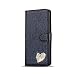 Produktbild Handyhülle Kompatible mit iPhone 11 Hülle Flip Case Liebe Glitzer Strass Leder Tasche Flipcase Cover Schutzhülle Handytasche Telefon Skin Ständer Schale Bumper Magnet Clip Roségold