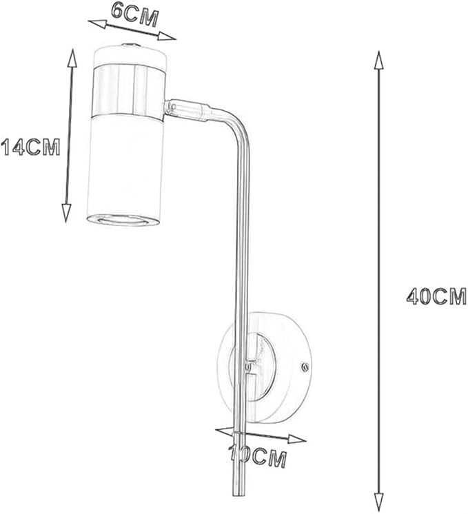 SWEMOPP Reading LED Light for Bedside Bedroom Wall Mount Adjustable Gooseneck Black Gold Mid Century Modern Wall Sconce Long Arm Wall Lamp for Headboard Farmhouse Bathroom Living Room photo 3