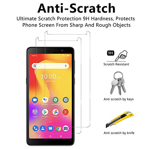 Viesup For Alcatel Tcl A3 A509Dl Screen Protector, [2 Pack] Hd Clear Anti-Scratch Bubbke-Free Easy Installation Tempered Glass Film For Alcatel Tcl A3 (A509Dl) #TOP2