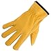 Suse's Kinder Kids Leather Work Gloves ages 9-11, Yellow