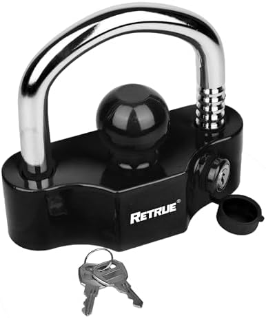 Proven Industries Model 2516-J Trailer Lock For 2 5/16" Jayco Couplers | Made In USA, Hardened Steel, Secures Safety Chains