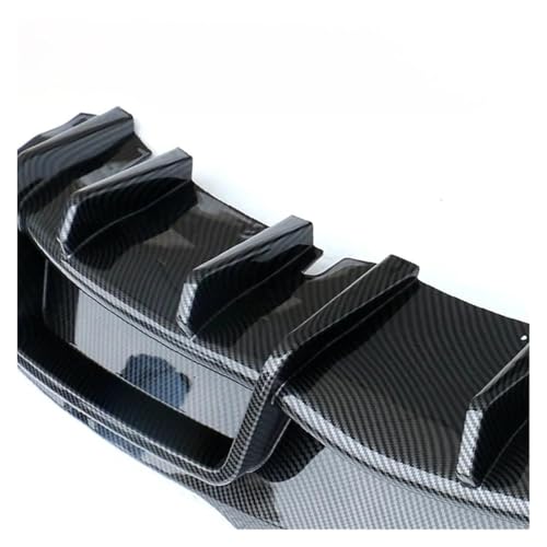 Difusor parachoques trasero Tesla Model 3 Highland y alerón protector de carbono 5