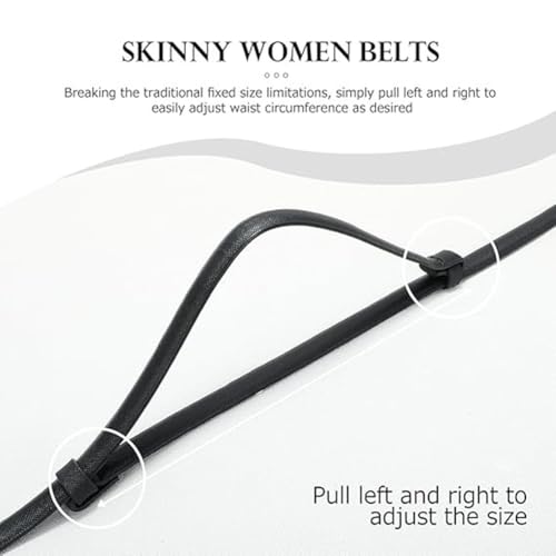 Women Stretchy Waist Belts Fashion Retro Elastic Skinny Belt For Ladies Womens Dresses Jeans Thin Belt With Gold Buckle3