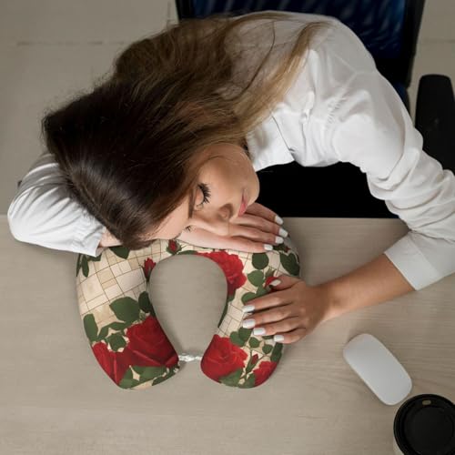 Almohada cervical de espuma viscoelástica U-shaped lavable miniatura 6