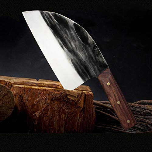 Chinese Chef's Knife and Meat Cleaver Knife,Forged Kitchen Knife Butcher Handmade Forged Stainless