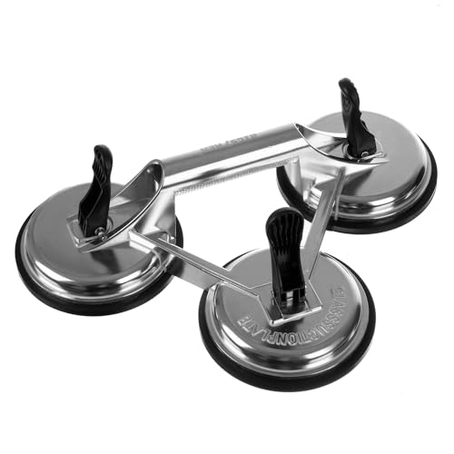 BIGSTREN 22361 Ventouse triple ventouse pour le transport de plaques de verre carrelage 150 kg